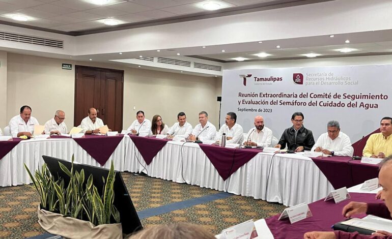 En un trabajo conjunto, participamos en la Reunión Extraordinaria del Comité de Seguimiento y Evaluación del Semáforo del Cuidado del Agua