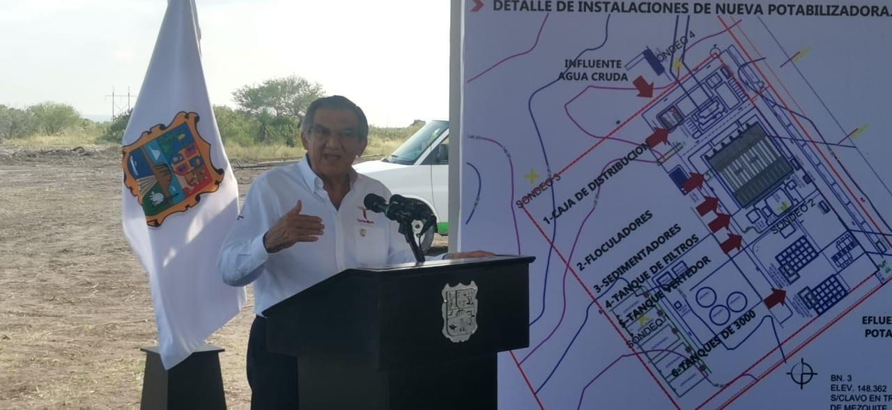 Inician  nueva planta potabilizadora del nuevo acueducto a Ciudad Victoria  La obra hidráulica estará concluida en dos años: AVA