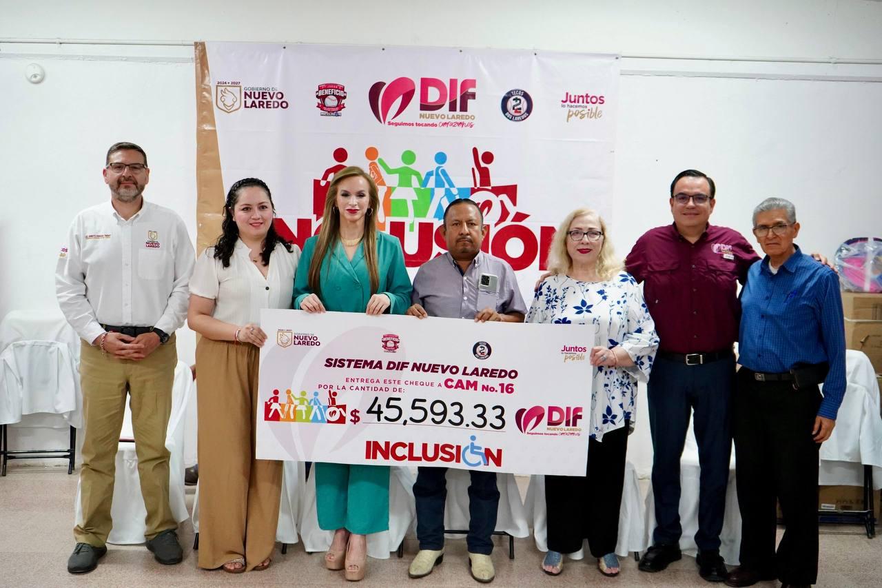 CONCLUYE DIF ENTREGA DE APOYOS A CENTROS DE ATENCIÓN MÚLTIPLE DE NUEVO LAREDO*