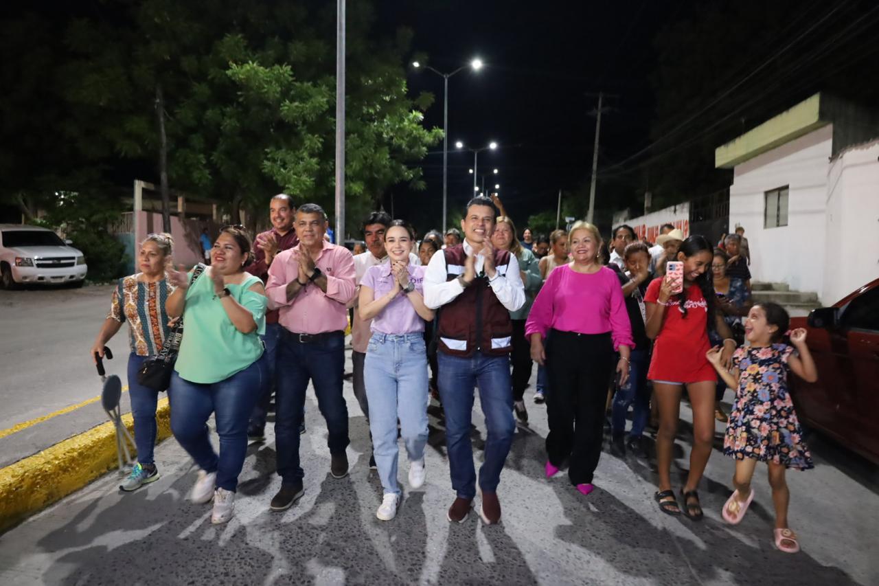 Moderniza Municipio red de alumbrado en la Simón Torres.