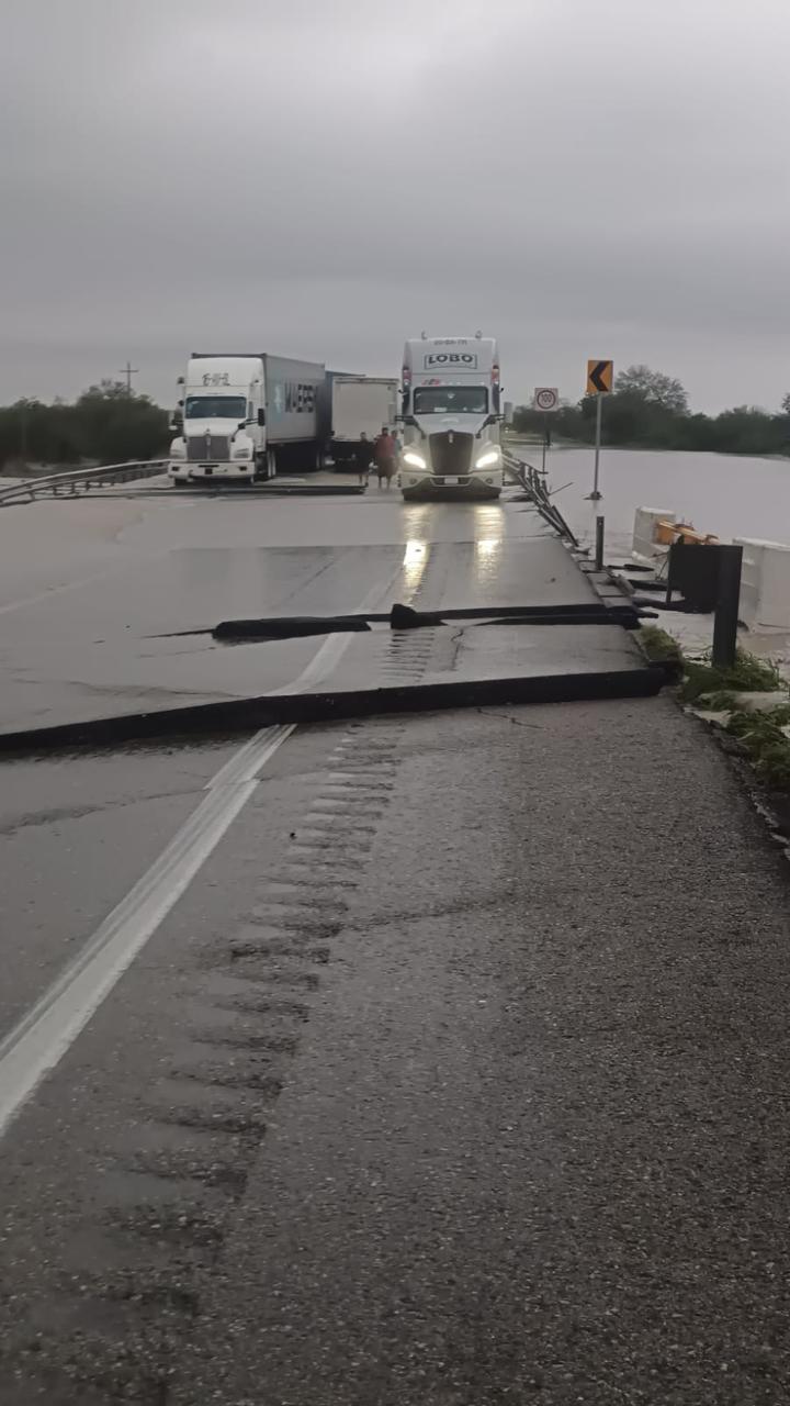 Alerta: circulación cerrada en Carretera Zaragoza-González por quiebre del pavimento