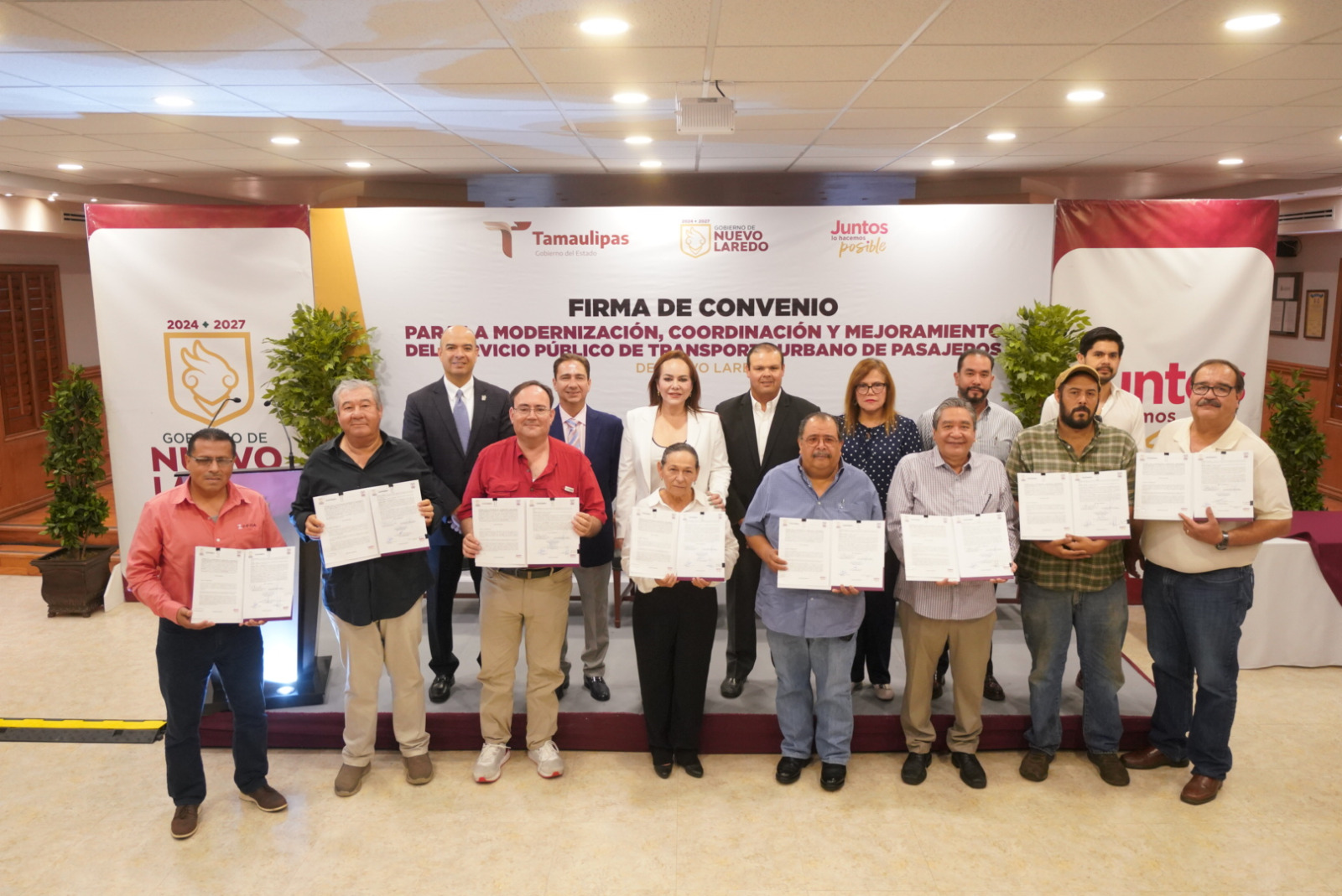 Carmen Lilia impulsa histórica transformación del transporte público en Nuevo Laredo