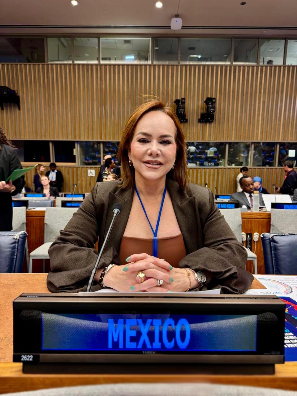 ALCALDESA CARMEN LILIA CANTUROSAS PRESENTA MODELO DE SANEAMIENTO DEL AGUA EN NUEVO LAREDO COMO EJEMPLO GLOBAL, ANTE LÍDERES MUNDIALES DE LA ONU