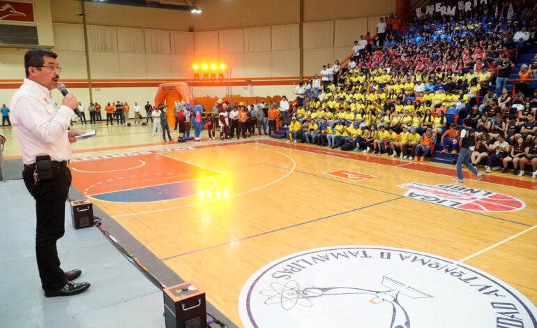 Inaugura rector de la UAT los Juegos Deportivos Interfacultades 2025