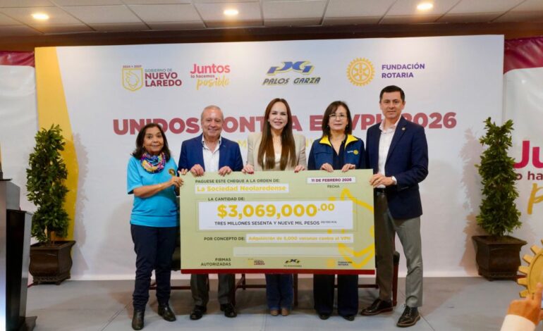 REFRENDA GOBIERNO MUNICIPAL COMPROMISO CON BIENESTAR DE LA NIÑEZ; ANUNCIA JUNTO A ROTARIOS Y PG MARATONES CAMPAÑA DE  VACUNACIÓN CONTRA EL VPH