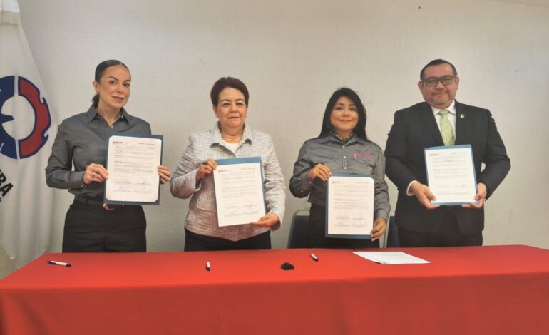 FIRMAN CONVENIO DE COLABORACIÓN INMUJER Y CANACINTRA