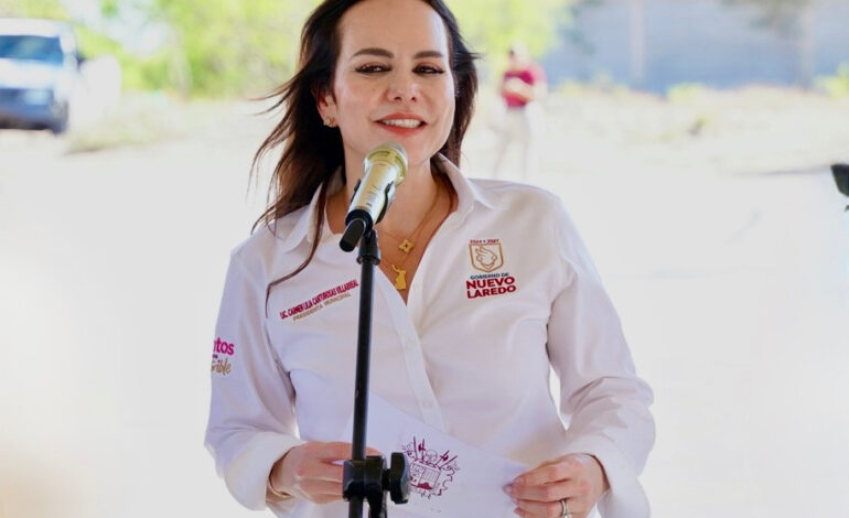 AVANZA EN NUEVO LAREDO CONSTRUCCIÓN DE VIVIENDAS PARA EL BIENESTAR; ALCALDESA DESTACA VISIÓN DE PRESIDENTA CLAUDIA SHEINBAUM