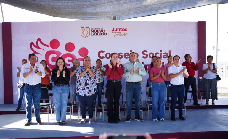 FORTALECE CARMEN LILIA CANTUROSAS PARTICIPACIÓN CIUDADANA CON NUEVO CONSEJO SOCIAL DE COLONIAS AL PONIENTE