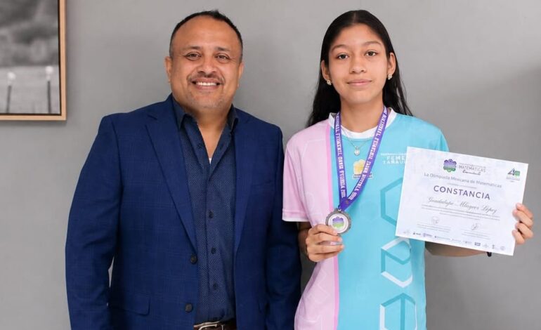 Destaca alumna de la UAT entre las jóvenes con mayor talento matemático en México