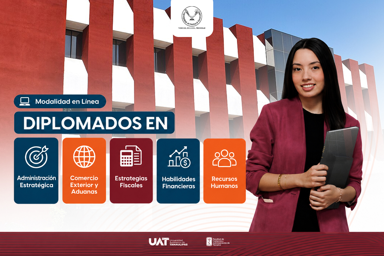 Ofrece la UAT en Tampico diplomados en las áreas económico-administrativas
