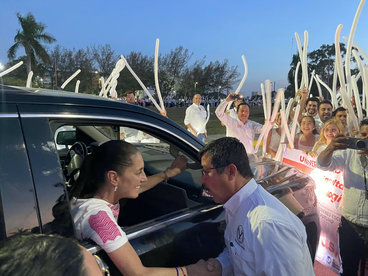 Da la UAT cálida bienvenida a la presidenta Claudia Sheinbaum en el Campus Tampico