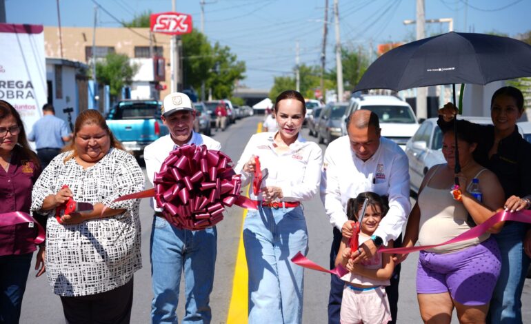 TRANSFORMA CARMEN LILIA CANTUROSAS VIALIDADES EN LA 20 DE NOVIEMBRE EN NUEVO LAREDO CON OBRAS QUE MEJORAN MOVILIDAD Y SEGURIDAD