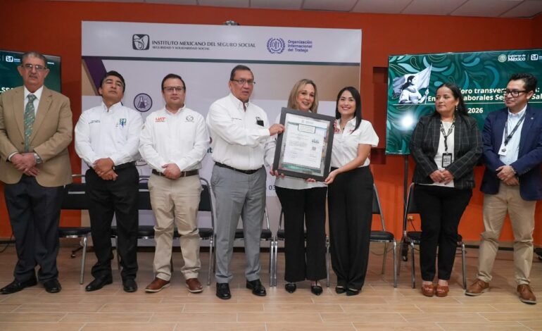 Recibe CENDI UAT reconocimiento del IMSS por promover entornos laborales seguros y saludables