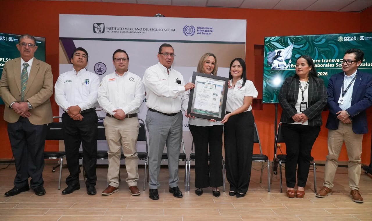 Recibe CENDI UAT reconocimiento del IMSS por promover entornos laborales seguros y saludables
