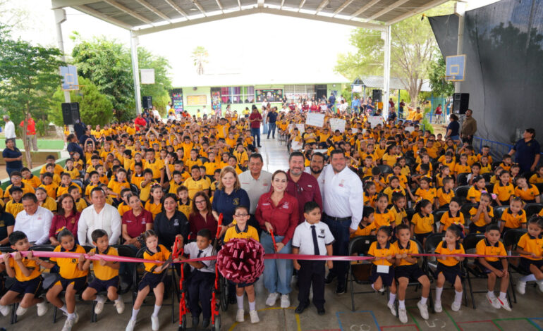 ALCALDESA CARMEN LILIA CONSTRUYE MEJORES ESPACIOS PARA APRENDER CON 4.2 MDP EN OBRAS EDUCATIVAS