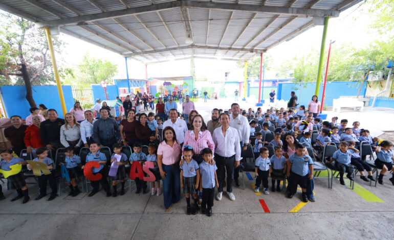 FORTALECE ALCALDESA CARMEN LILIA CANTUROSAS INFRAESTRUCTURA EDUCATIVA; INAUGURA OBRAS EN JARDÍN DE NIÑOS Y PRIMARIA